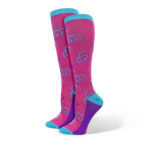 "Ultra" Stethoscope Fashion Compression Sock